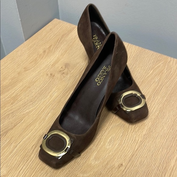 Vintage EUC Franco Sarto Brown Women's Shoes Approximately Size 7-7.5. - Picture 1 of 6